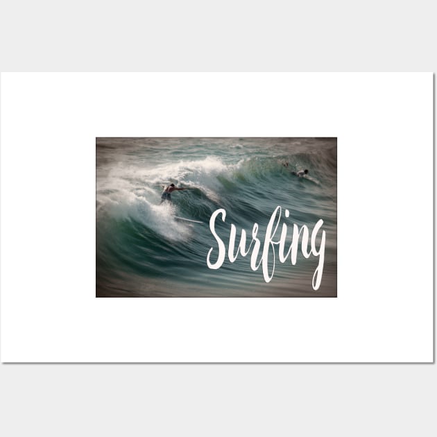 Surfing Wall Art by Degroom
